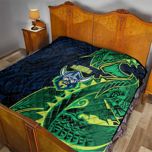 Canberra Raiders Quilt Polynesian Tribal Tattoo Pacific Sport Art