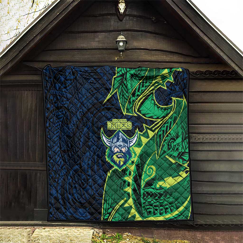 Canberra Raiders Quilt Polynesian Tribal Tattoo Pacific Sport Art
