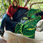 Canberra Raiders Quilt Polynesian Tribal Tattoo Pacific Sport Art