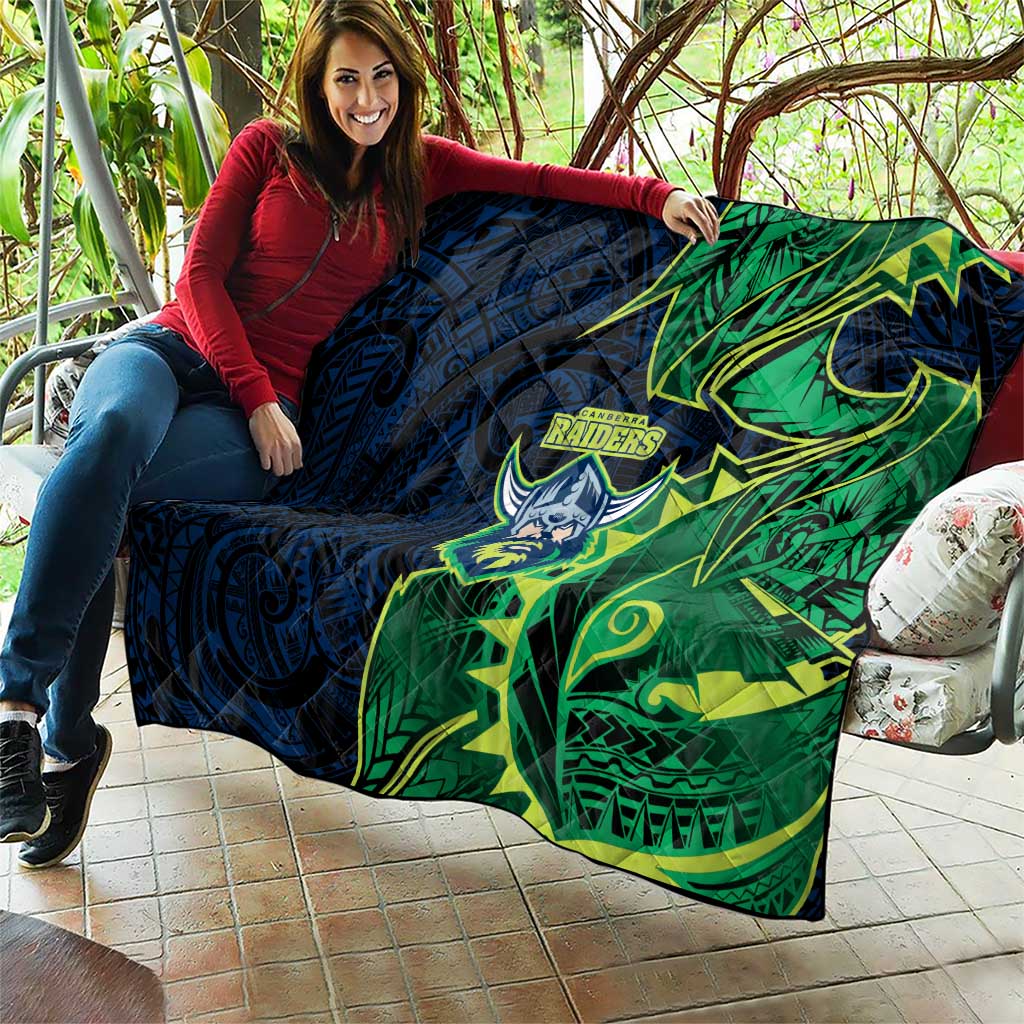 Canberra Raiders Quilt Polynesian Tribal Tattoo Pacific Sport Art
