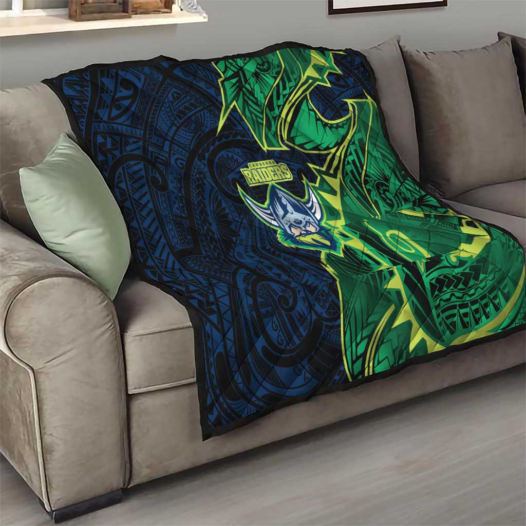 Canberra Raiders Quilt Polynesian Tribal Tattoo Pacific Sport Art