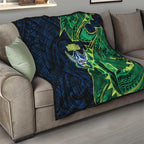 Canberra Raiders Quilt Polynesian Tribal Tattoo Pacific Sport Art