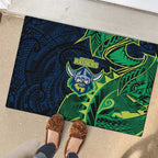 Canberra Raiders Rubber Doormat Polynesian Tribal Tattoo Pacific Sport Art