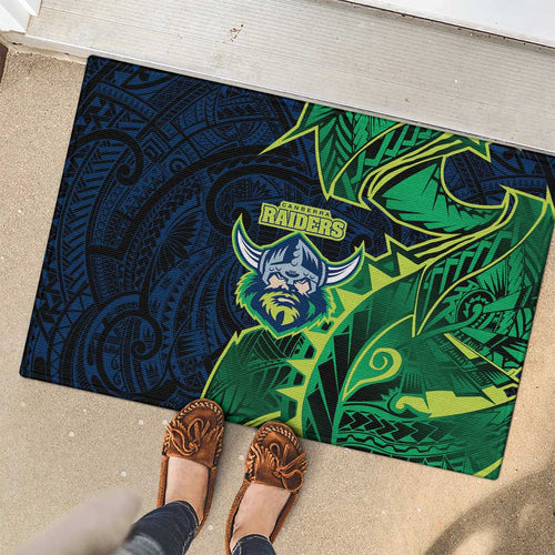 Canberra Raiders Rubber Doormat Polynesian Tribal Tattoo Pacific Sport Art