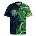 Canberra Raiders Rugby Jersey Polynesian Tribal Tattoo Pacific Sport Art