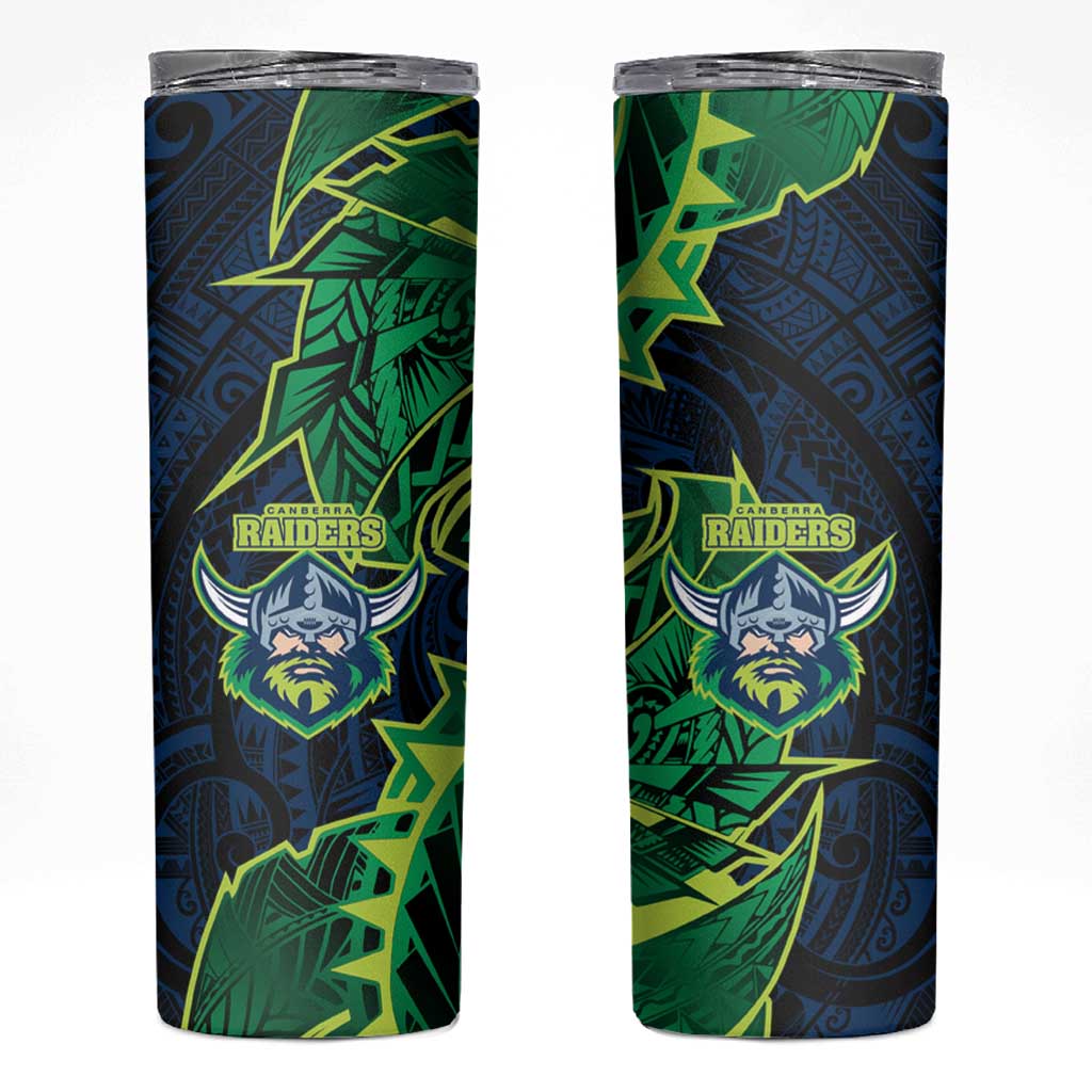 Canberra Raiders Skinny Tumbler Polynesian Tribal Tattoo Pacific Sport Art