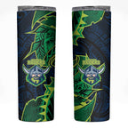 Canberra Raiders Skinny Tumbler Polynesian Tribal Tattoo Pacific Sport Art