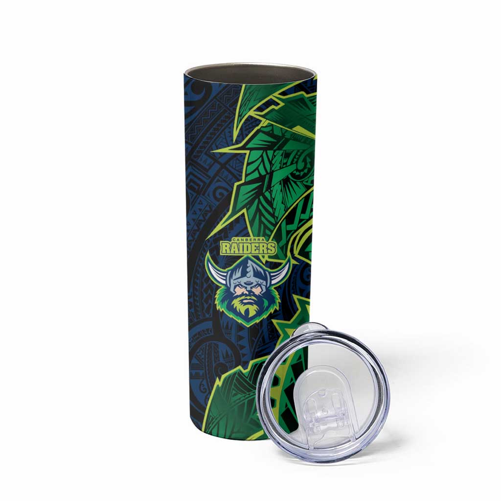 Canberra Raiders Skinny Tumbler Polynesian Tribal Tattoo Pacific Sport Art