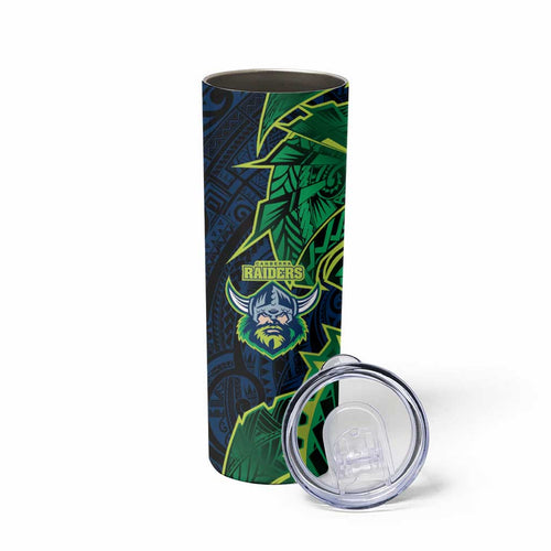 Canberra Raiders Skinny Tumbler Polynesian Tribal Tattoo Pacific Sport Art