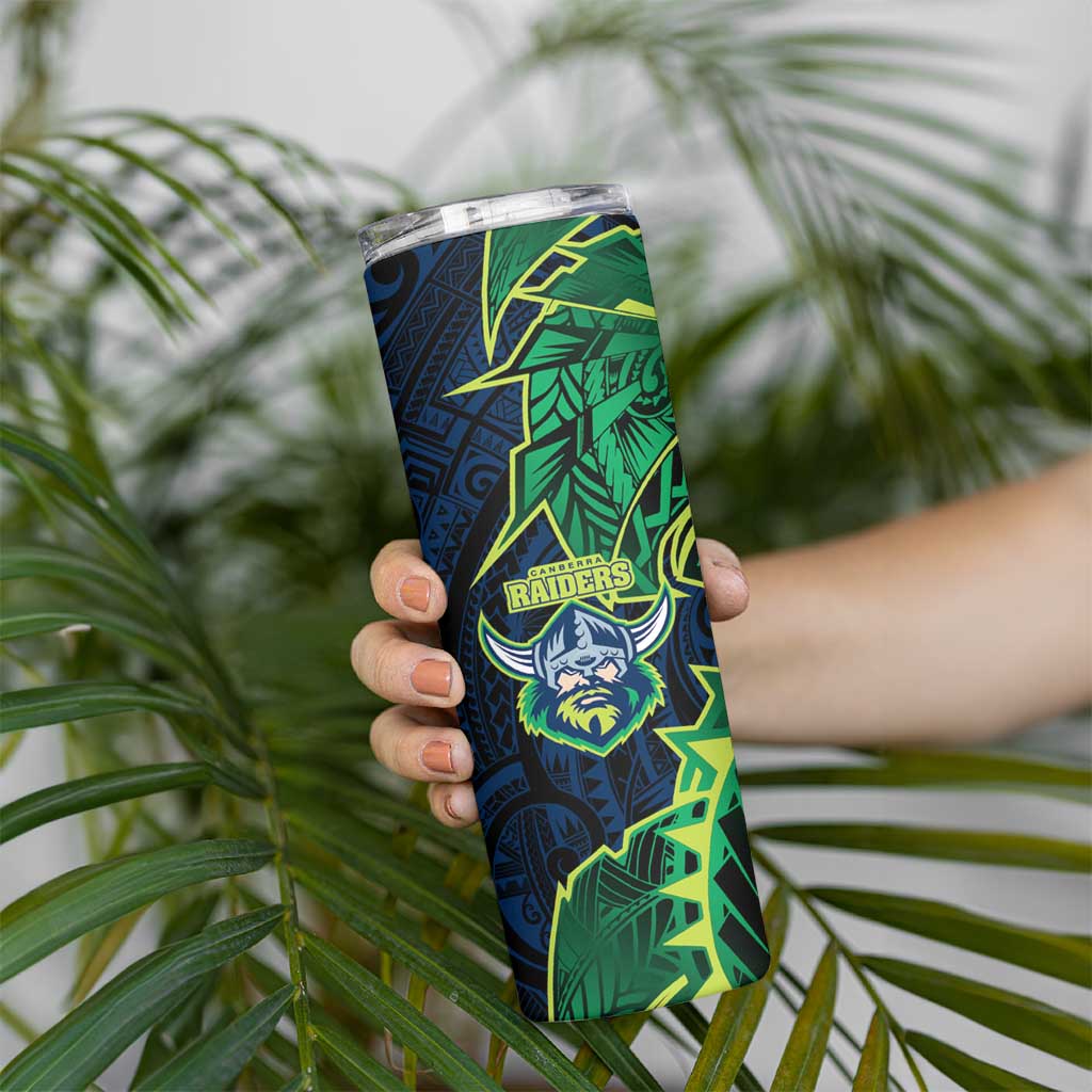 Canberra Raiders Skinny Tumbler Polynesian Tribal Tattoo Pacific Sport Art