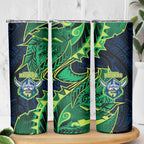 Canberra Raiders Skinny Tumbler Polynesian Tribal Tattoo Pacific Sport Art