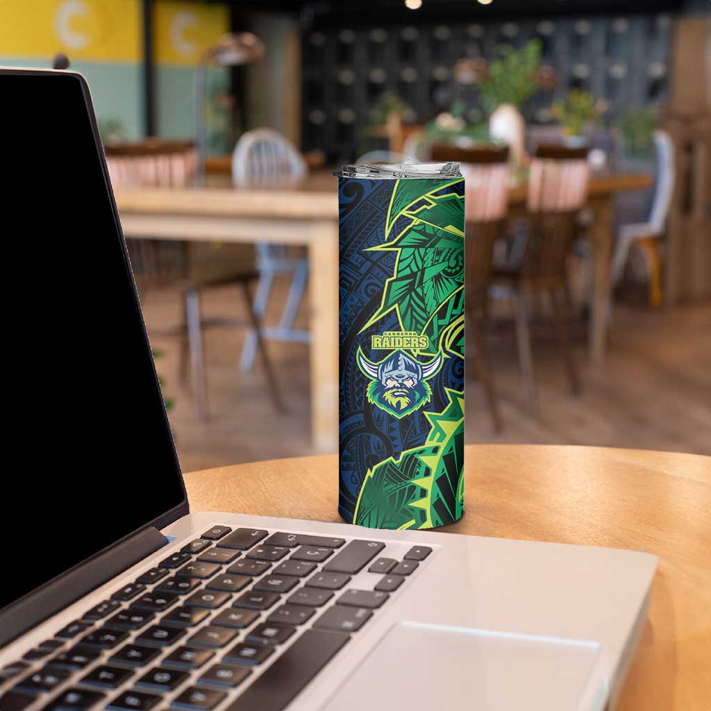Canberra Raiders Skinny Tumbler Polynesian Tribal Tattoo Pacific Sport Art