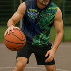 Canberra Raiders Sleeveless Hoodie Polynesian Tribal Tattoo Pacific Sport Art