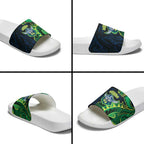 Canberra Raiders Slide Sandals Polynesian Tribal Tattoo Pacific Sport Art