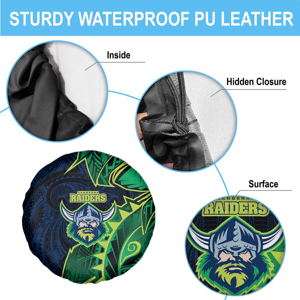 Canberra Raiders Spare Tire Cover Polynesian Tribal Tattoo Pacific Sport Art