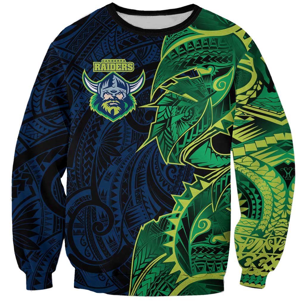 Canberra Raiders Sweatshirt Polynesian Tribal Tattoo Pacific Sport Art
