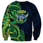 Canberra Raiders Sweatshirt Polynesian Tribal Tattoo Pacific Sport Art