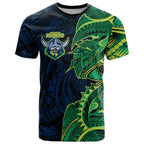 Canberra Raiders T Shirt Polynesian Tribal Tattoo Pacific Sport Art