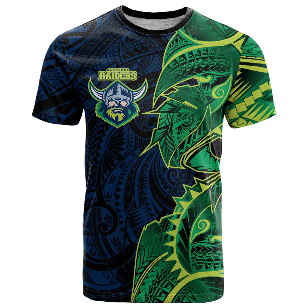 Canberra Raiders T Shirt Polynesian Tribal Tattoo Pacific Sport Art