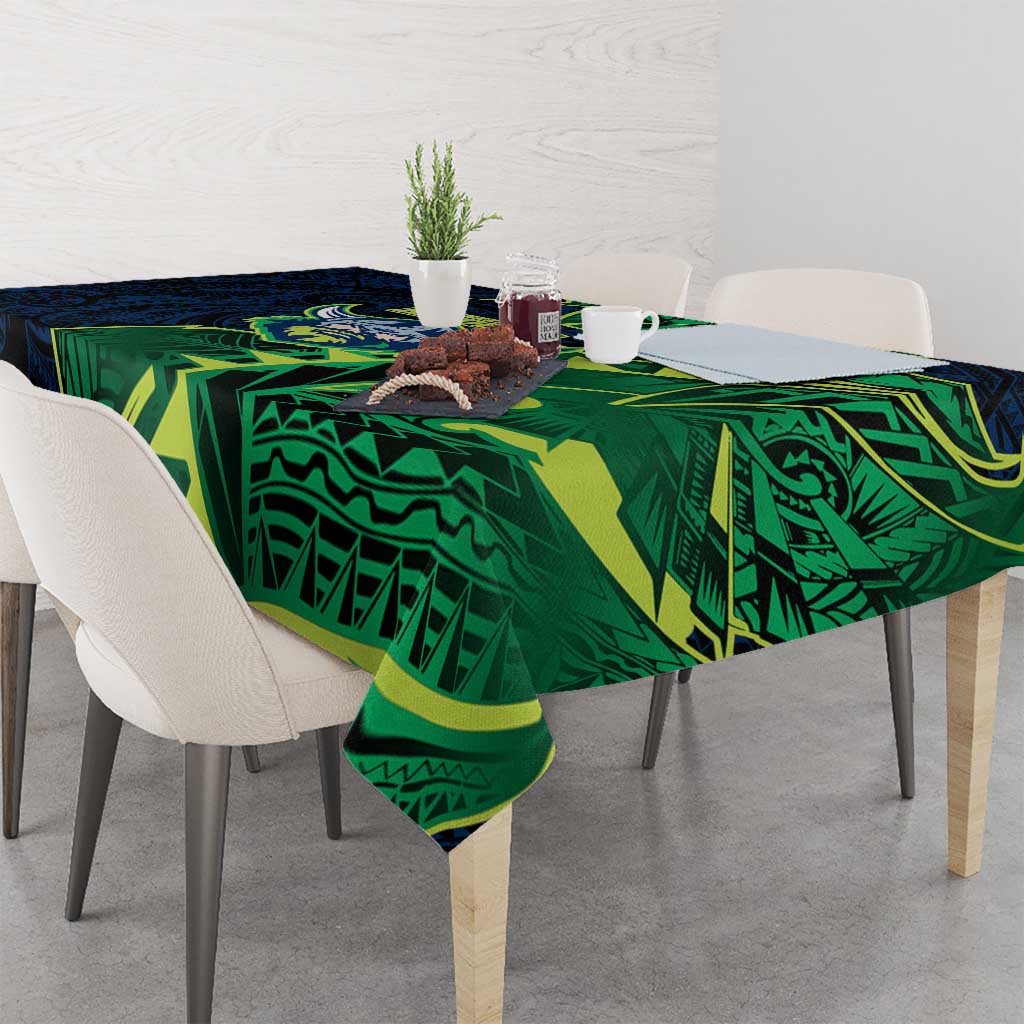 Canberra Raiders Tablecloth Polynesian Tribal Tattoo Pacific Sport Art