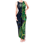 Canberra Raiders Tank Maxi Dress Polynesian Tribal Tattoo Pacific Sport Art