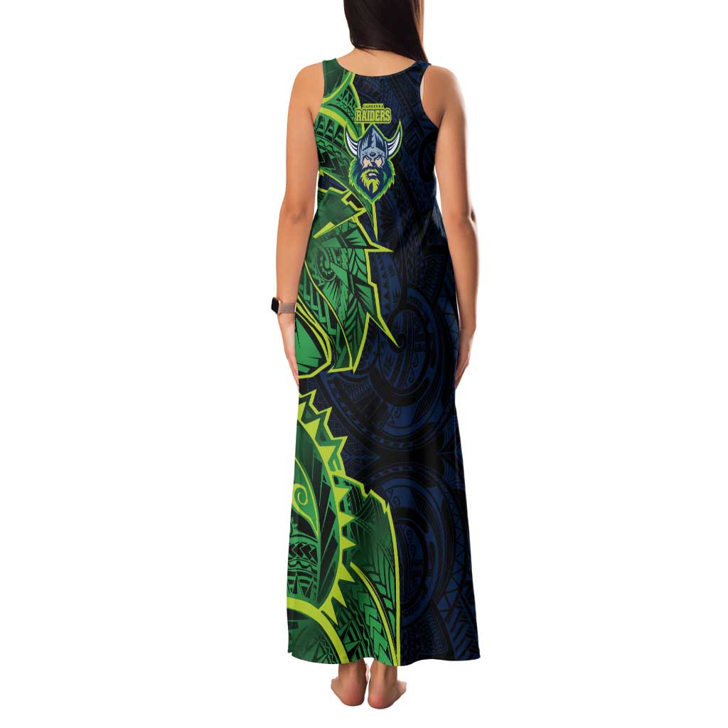 Canberra Raiders Tank Maxi Dress Polynesian Tribal Tattoo Pacific Sport Art