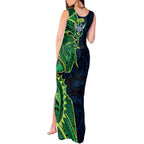 Canberra Raiders Tank Maxi Dress Polynesian Tribal Tattoo Pacific Sport Art