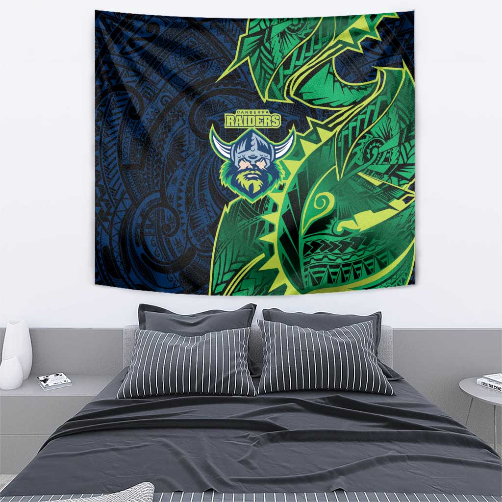 Canberra Raiders Tapestry Polynesian Tribal Tattoo Pacific Sport Art