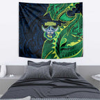 Canberra Raiders Tapestry Polynesian Tribal Tattoo Pacific Sport Art