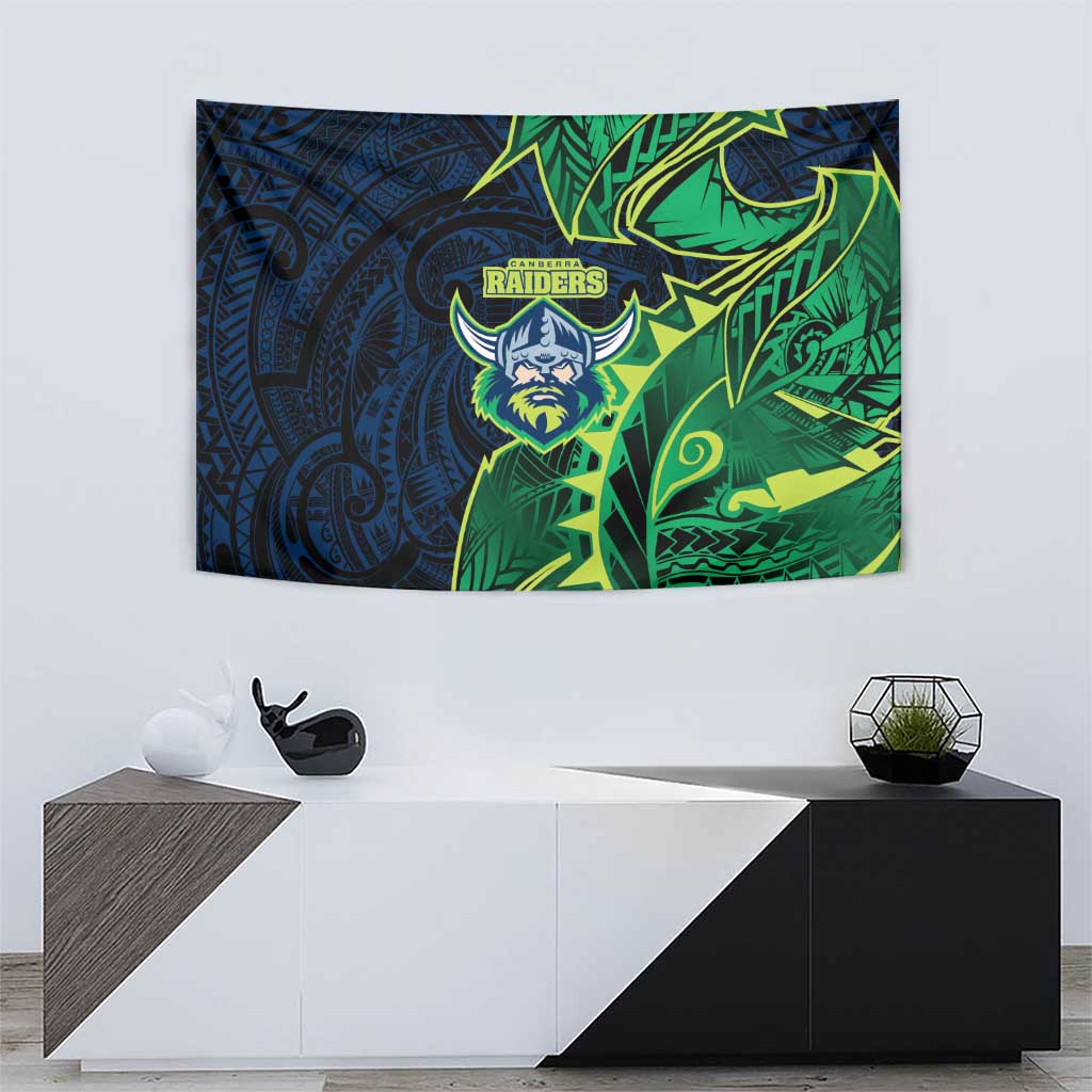 Canberra Raiders Tapestry Polynesian Tribal Tattoo Pacific Sport Art