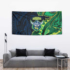 Canberra Raiders Tapestry Polynesian Tribal Tattoo Pacific Sport Art