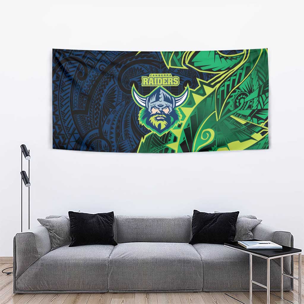Canberra Raiders Tapestry Polynesian Tribal Tattoo Pacific Sport Art