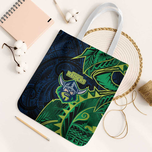 Canberra Raiders Tote Bag Polynesian Tribal Tattoo Pacific Sport Art