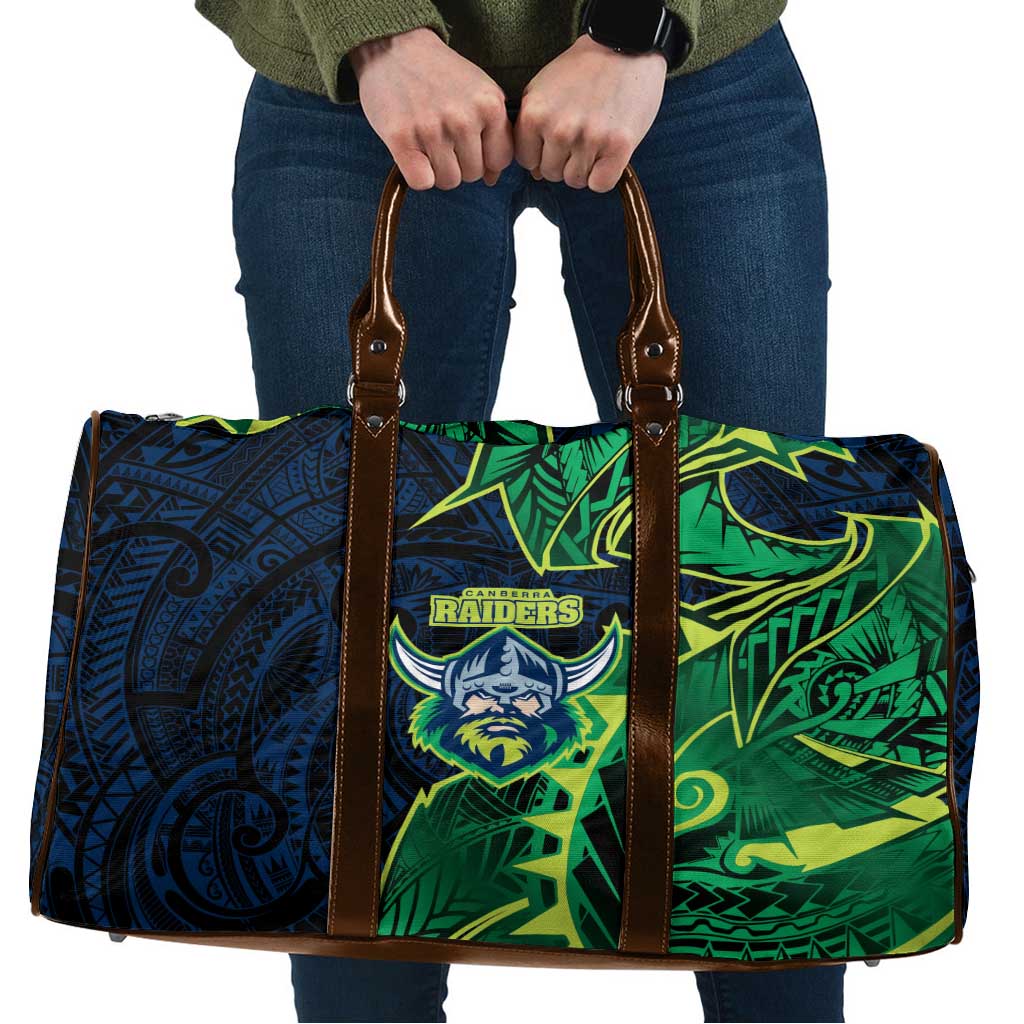 Canberra Raiders Travel Bag Polynesian Tribal Tattoo Pacific Sport Art