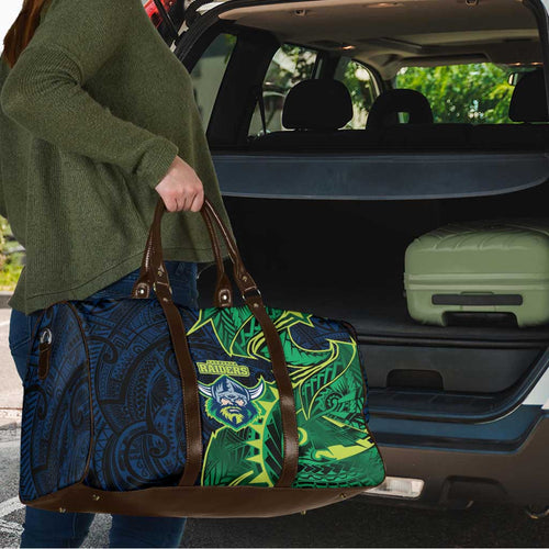 Canberra Raiders Travel Bag Polynesian Tribal Tattoo Pacific Sport Art