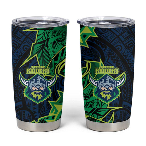 Canberra Raiders Tumbler Cup Polynesian Tribal Tattoo Pacific Sport Art