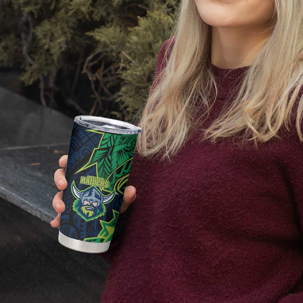 Canberra Raiders Tumbler Cup Polynesian Tribal Tattoo Pacific Sport Art