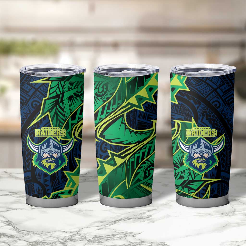 Canberra Raiders Tumbler Cup Polynesian Tribal Tattoo Pacific Sport Art