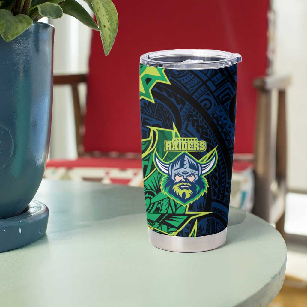 Canberra Raiders Tumbler Cup Polynesian Tribal Tattoo Pacific Sport Art