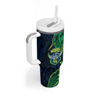 Canberra Raiders Tumbler With Handle Polynesian Tribal Tattoo Pacific Sport Art