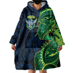 Canberra Raiders Wearable Blanket Hoodie Polynesian Tribal Tattoo Pacific Sport Art