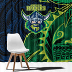 Canberra Raiders Window Curtain Polynesian Tribal Tattoo Pacific Sport Art