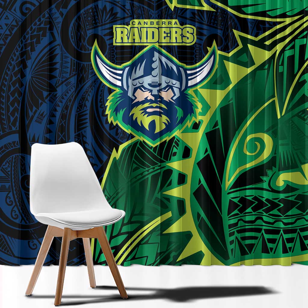 Canberra Raiders Window Curtain Polynesian Tribal Tattoo Pacific Sport Art