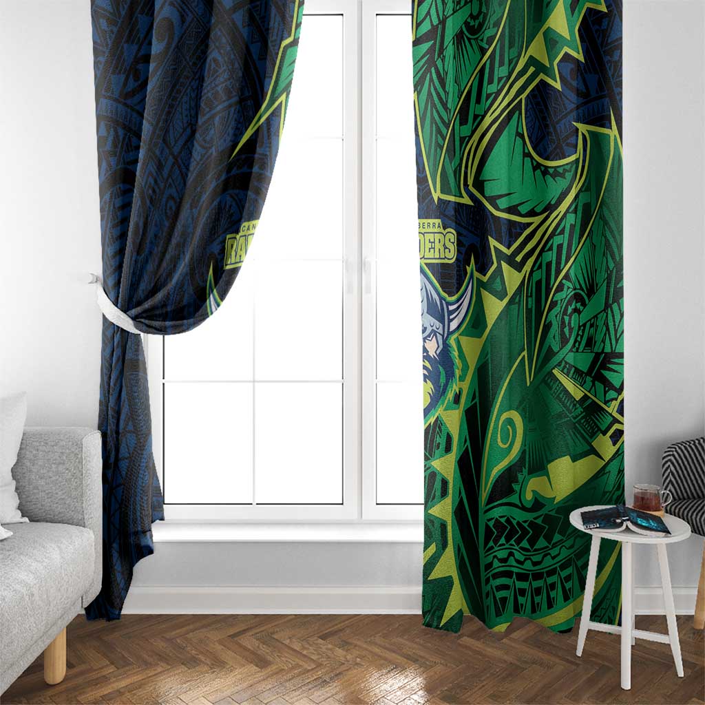 Canberra Raiders Window Curtain Polynesian Tribal Tattoo Pacific Sport Art