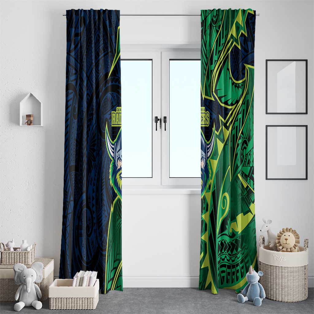 Canberra Raiders Window Curtain Polynesian Tribal Tattoo Pacific Sport Art