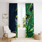 Canberra Raiders Window Curtain Polynesian Tribal Tattoo Pacific Sport Art