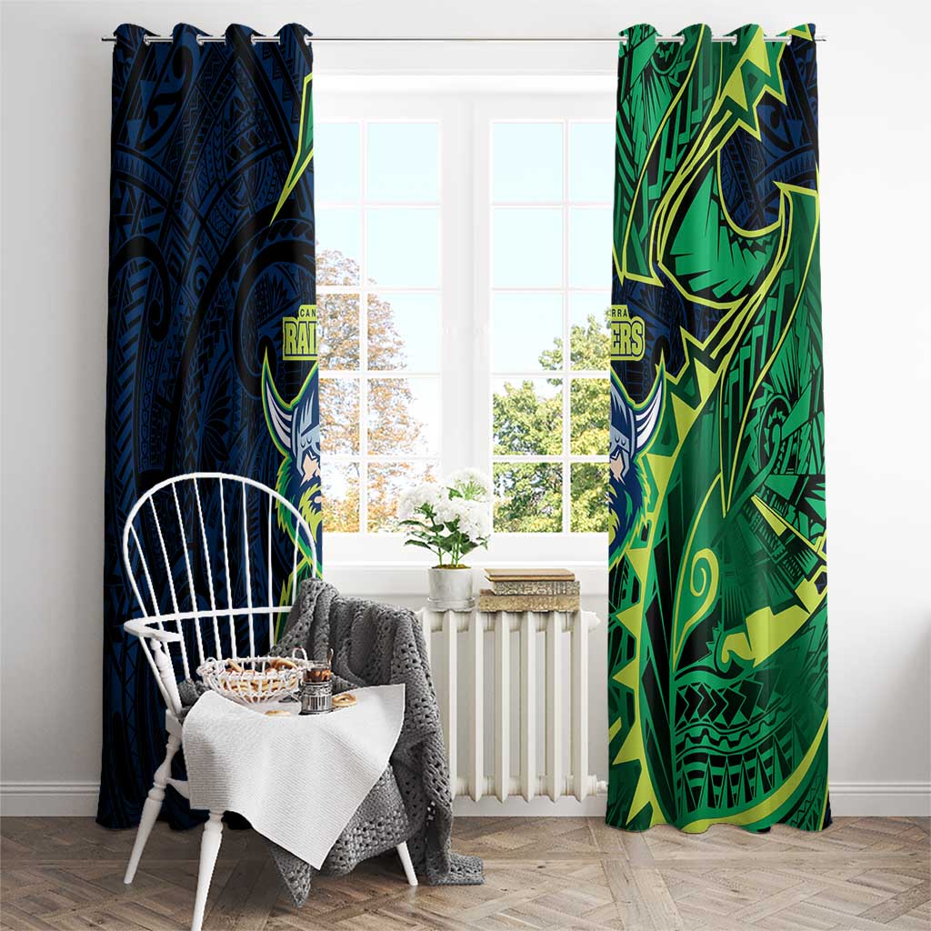 Canberra Raiders Window Curtain Polynesian Tribal Tattoo Pacific Sport Art