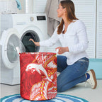 Dolphins Laundry Basket Polynesian Tribal Tattoo Pacific Sport Art