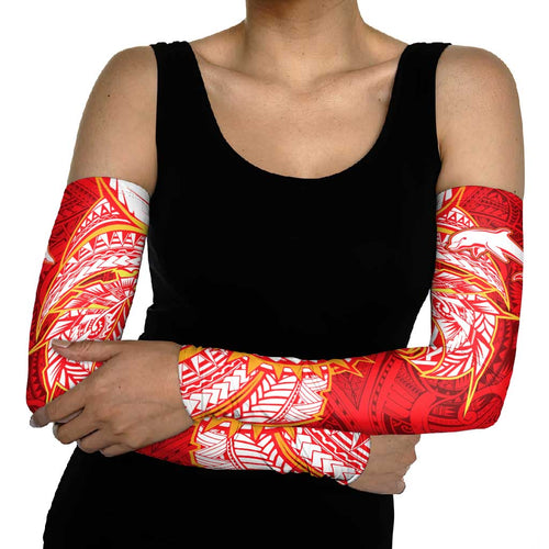 Dolphins Arm Sleeves Polynesian Tribal Tattoo Pacific Sport Art