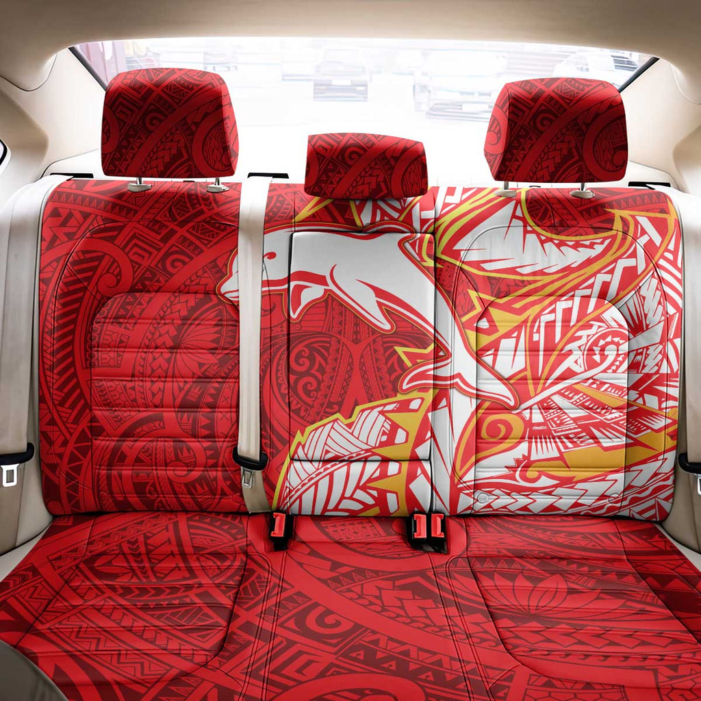 Dolphins Back Car Seat Cover Polynesian Tribal Tattoo Pacific Sport Art